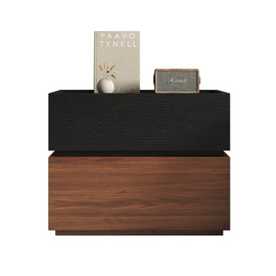 床头柜实木简约现代家用轻奢高级感卧室小型2026新款床头收纳柜子