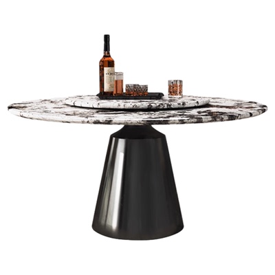 蒂梵拉雪山飞狐奢石圆餐桌