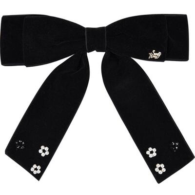 sundyhoney黑色蝴蝶结发夹优雅