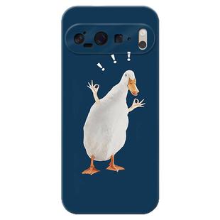 一只呆鹅适用谷歌Pixel10手机壳9pro/8/7/6A大鹅XL简约可爱趣味女款耐脏软