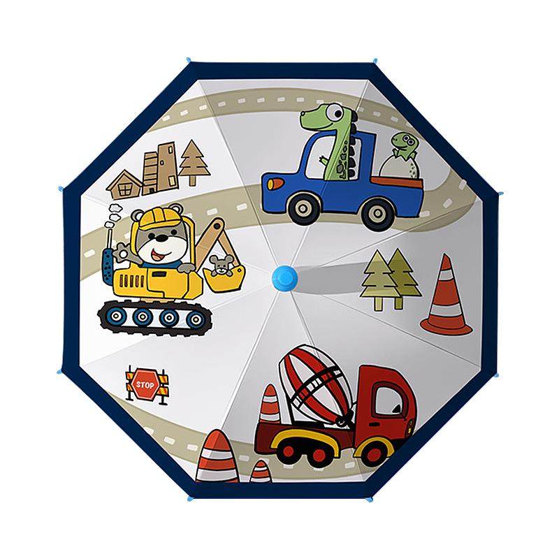 儿童雨伞男孩小学生上学专用晴雨两用幼儿园小朋友宝宝卡通长柄伞