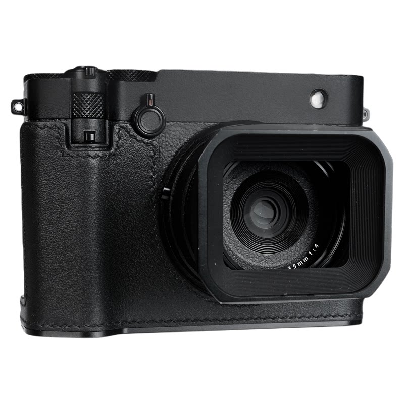 cam-in 富士gfx100rf保护套复古swift牛皮相机套GRX100rf半套底座