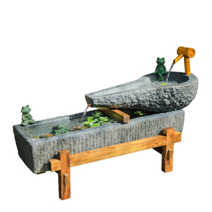 汉韵堂庭院露台花园流水摆件室外循环水摆件鱼池造景喷泉造景水池