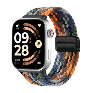 适用于红米watch5/6手表表带redmiwatch4编织磁吸扣腕带小米智能运动手环9Pro男女新款8pro专用接口替换配件