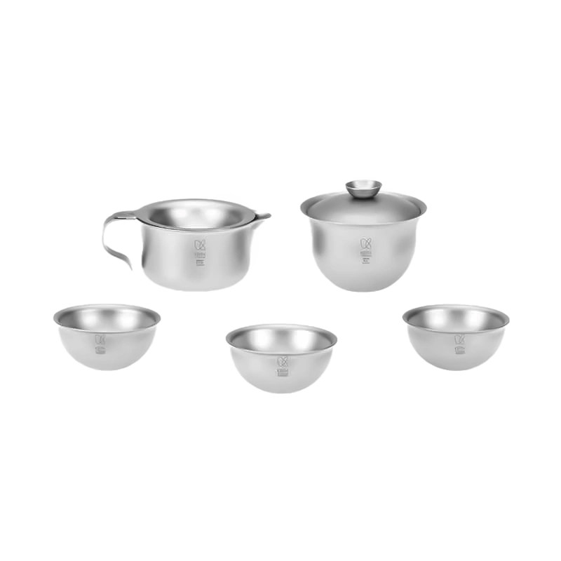 KEITH/铠斯纯钛金属功夫茶具套装