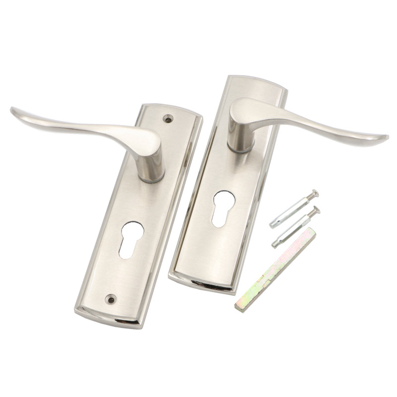 室内门锁 工程锁面板把手卫生间锁门把手 铝合金小50双舌门锁包邮