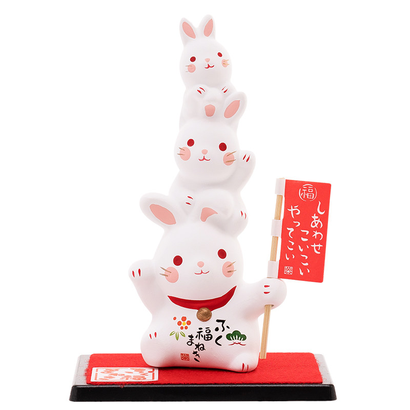 日本药师窑叠罗汉小兔子