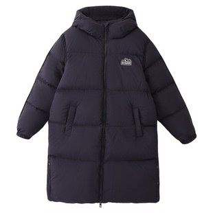 丽婴房儿童加厚90%高充绒量三防男童中长羽绒服女童保暖冬装外套