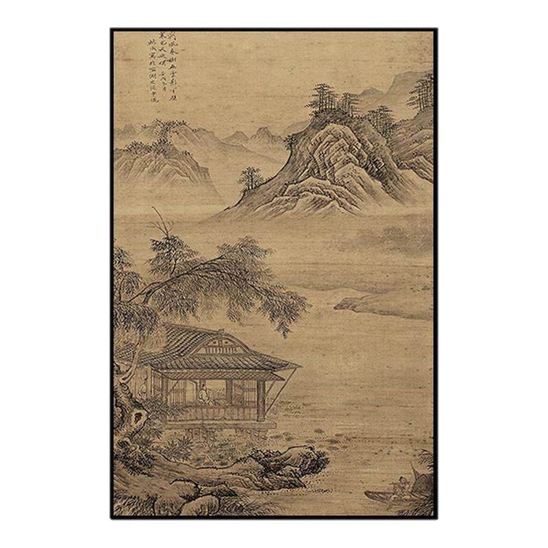 宋代美学新中式玄关装饰画酒店客现代装饰画