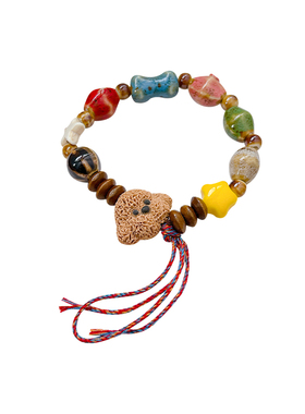 可爱陶瓷小熊手串女轻奢小众精致