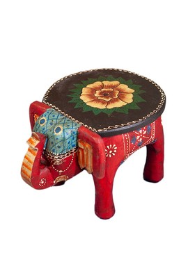东南亚彩绘装饰摆件创意换鞋凳