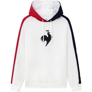 乐卡克法国公鸡春秋季男女连帽卫衣经典百搭法式舒适加绒套头衫