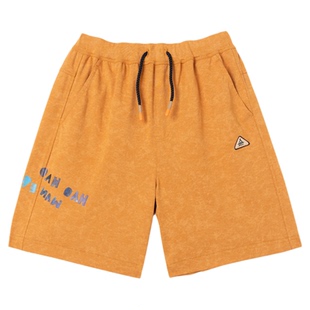 Mitti2025夏季新款男童短裤纯色印花松紧腰宽松休闲儿童薄款裤子