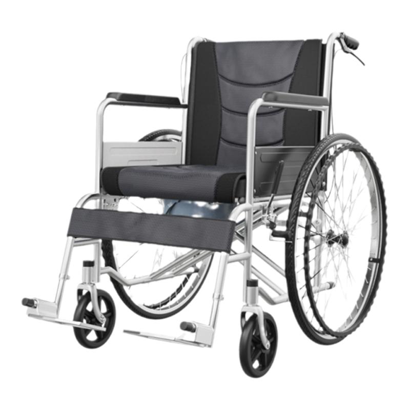 轮椅折叠轻便充气胎小型老年人多功能儿童骨折专用代步手推车