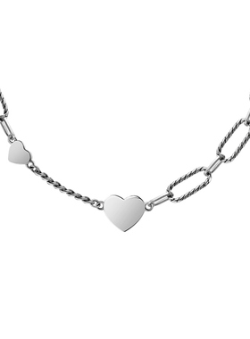 饰悟项链爱心女小众新款潮酷夏