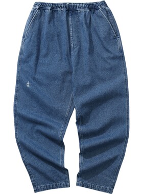 nauticawhitesail宽松牛仔裤