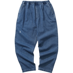 【蔡徐坤同款】nautica白帆 宽松拉链口袋显瘦裤子牛仔裤PW5366