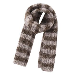 植木童装 儿童围巾2025秋冬新款中大童保暖男童条纹围巾女童围巾