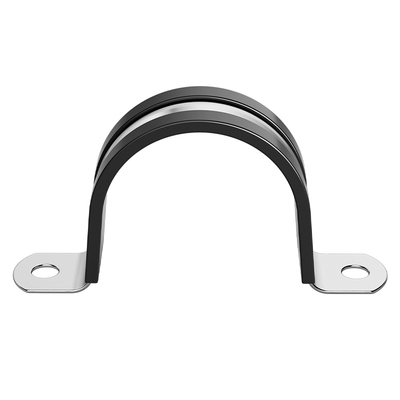 304不锈钢骑马卡带胶条U型管卡