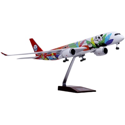 仿真民航客机摆件摆件带轮子飞机