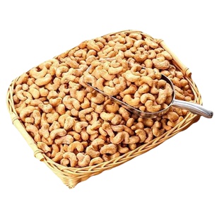 去皮炭烧腰果仁 原味炭烤盐焗坚果休闲零食大颗粒腰果仁散装特产