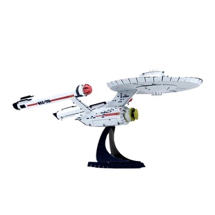 星际迷航企业号飞船3d立体铁片拼图积木金属拼装模型手工diy航天