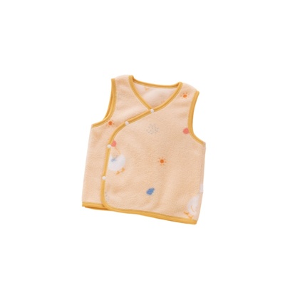 婴儿马甲小月龄女宝宝男一岁幼儿冬天保暖背心外穿秋季摇粒绒坎肩