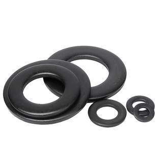 黑色304不锈钢垫片圆形金属螺丝平垫圈加大加厚介子M2M3M4M5-M20