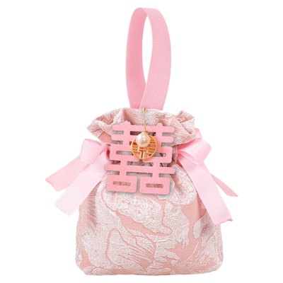 轻奢喜糖袋抽绳布袋结婚专用