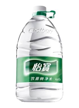 怡宝纯净水4.5L*4桶整箱6L升12升大桶装饮用水非矿泉水包邮泡茶水