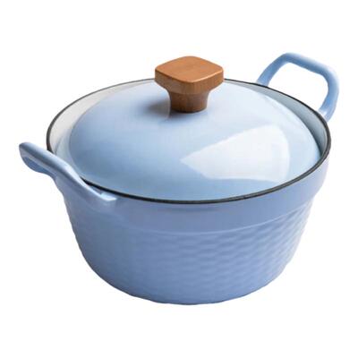 小幸福22cm珐琅锅翘耳汤锅