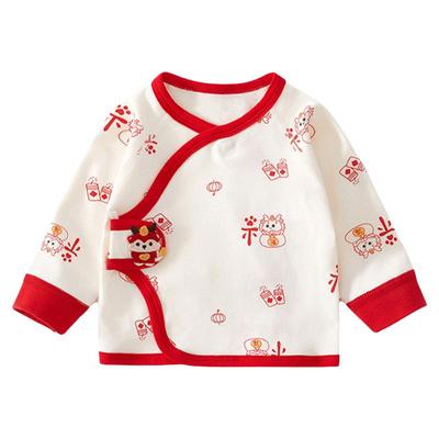 婧麒新生婴儿儿衣服52码半背衣