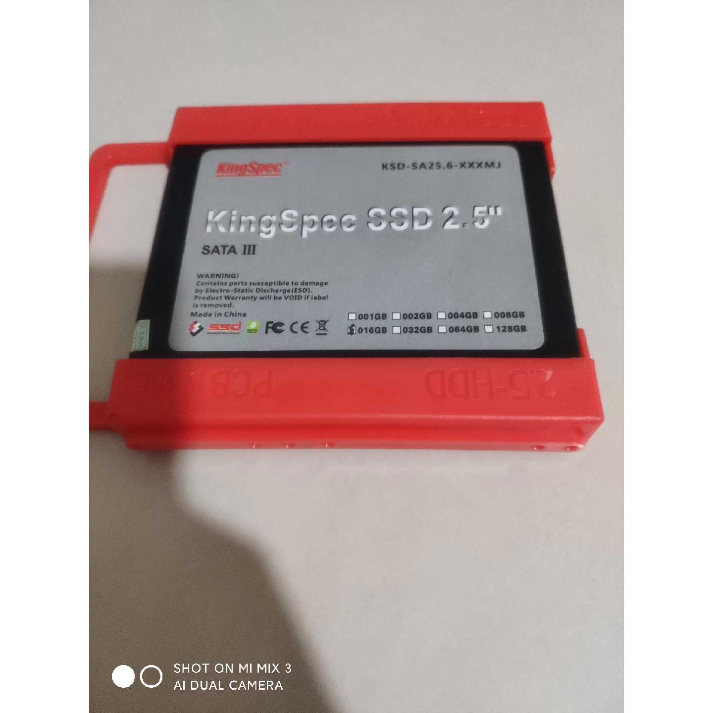 议价出闲置KingSpec金胜维2.5寸固态硬盘16GB容量可维修