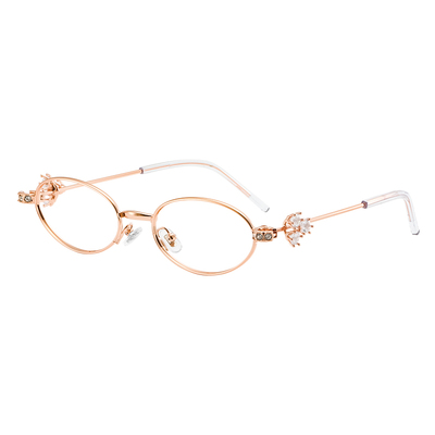 2025新款椭圆眼镜框女珠宝系列纯欲风JENNIE同款超轻眼镜架 Carat