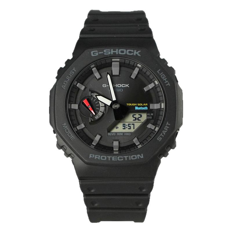 卡西欧手表男GSHOCK农家橡树蓝牙太阳能八角防水石英腕表GA-B2100