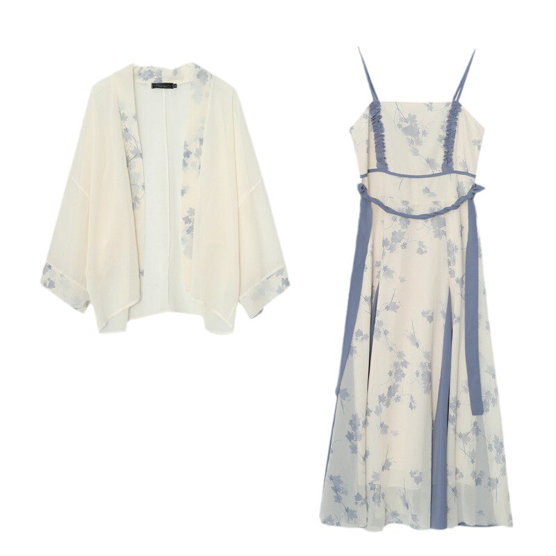 大码女装中国风汉服两件套微胖mm