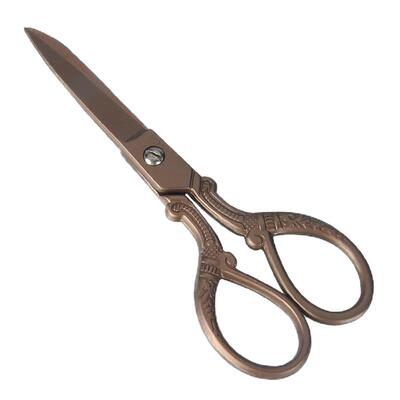 飞宝不锈钢镀钛大凤茶艺复古剪刀