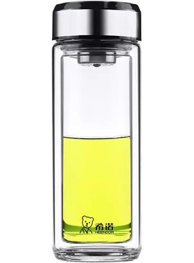 希诺双层玻璃杯耐热透明商务家用