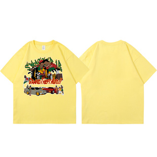 SWAGGERJR儿童嘻哈街舞演出服宽松短袖工装裤男童hiphopT恤套装潮