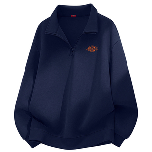 Dickies帝酷适男士立领半拉链卫衣春季新款外套宽松休闲运动上衣A