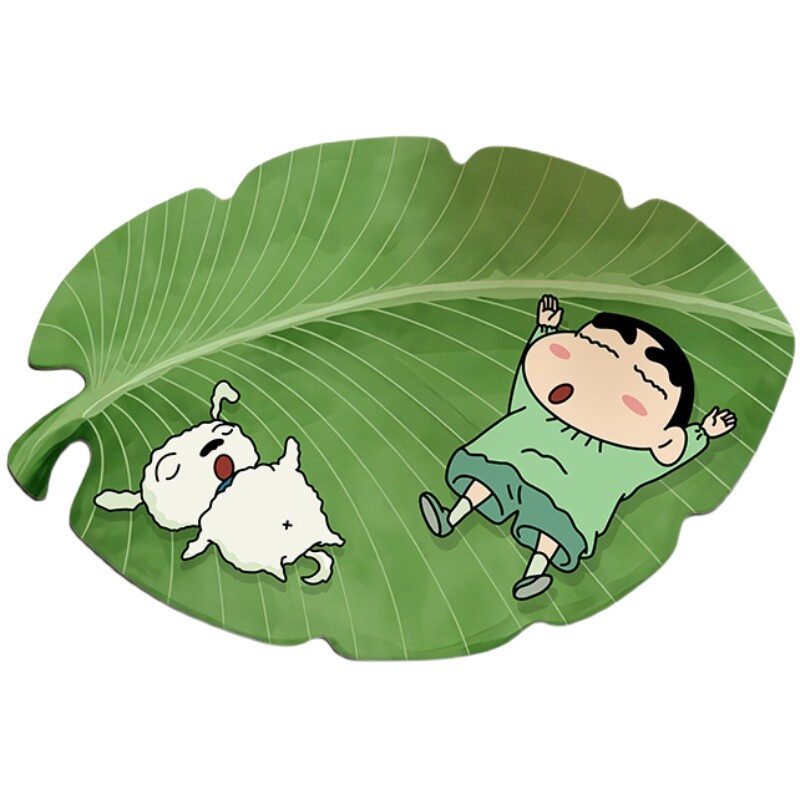 蜡笔小新浴室硅藻泥吸水地垫卫生间门口防滑垫洗手间厕所防摔脚垫