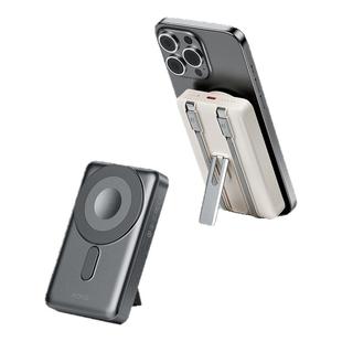 【充电宝3C认证】ROCK自带双线无线Magsafe磁吸充电宝带支架快充便携上飞机适配苹果17pro15安卓16移动电源