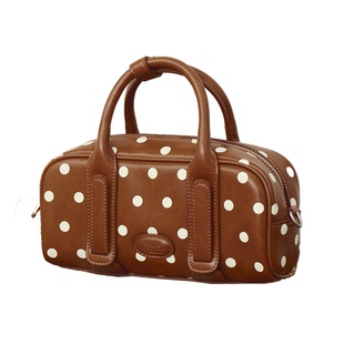 VANWALK糯米团 小众设计保龄球波士顿包手提斜挎包包女士款单肩包