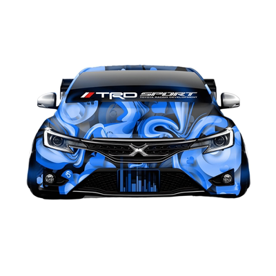 丰田雅力士锐志前挡玻璃遮阳贴纸