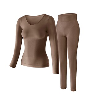 高个子保暖内衣女士无痕打底衫内搭可外穿秋衣加长版秋衣秋裤套装