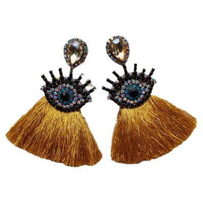 恶魔之眼西米亚嬉皮士INS耳环