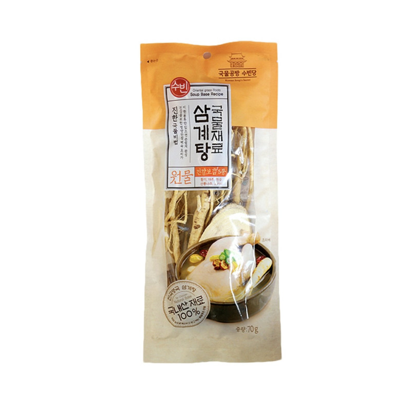 韩国直邮秀斌参鸡汤干料包滋补