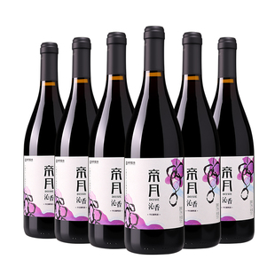 帝月沁香干红葡萄酒国产黑比诺宁夏贺兰山东麓红酒官方正品旗舰店