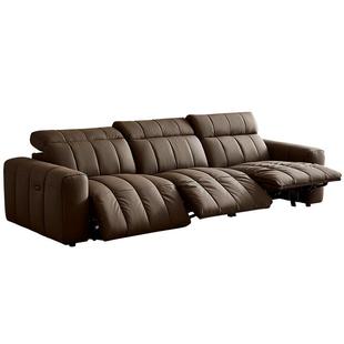 政府补贴【U标•琴键】全友家私现代简约0靠墙电动高端真皮沙发