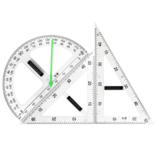 三角尺教师用大号三角板教学两用圆规磁性尺子数学教具磁吸量角器专用带磁铁套装教师多功能绘图制图工具神器